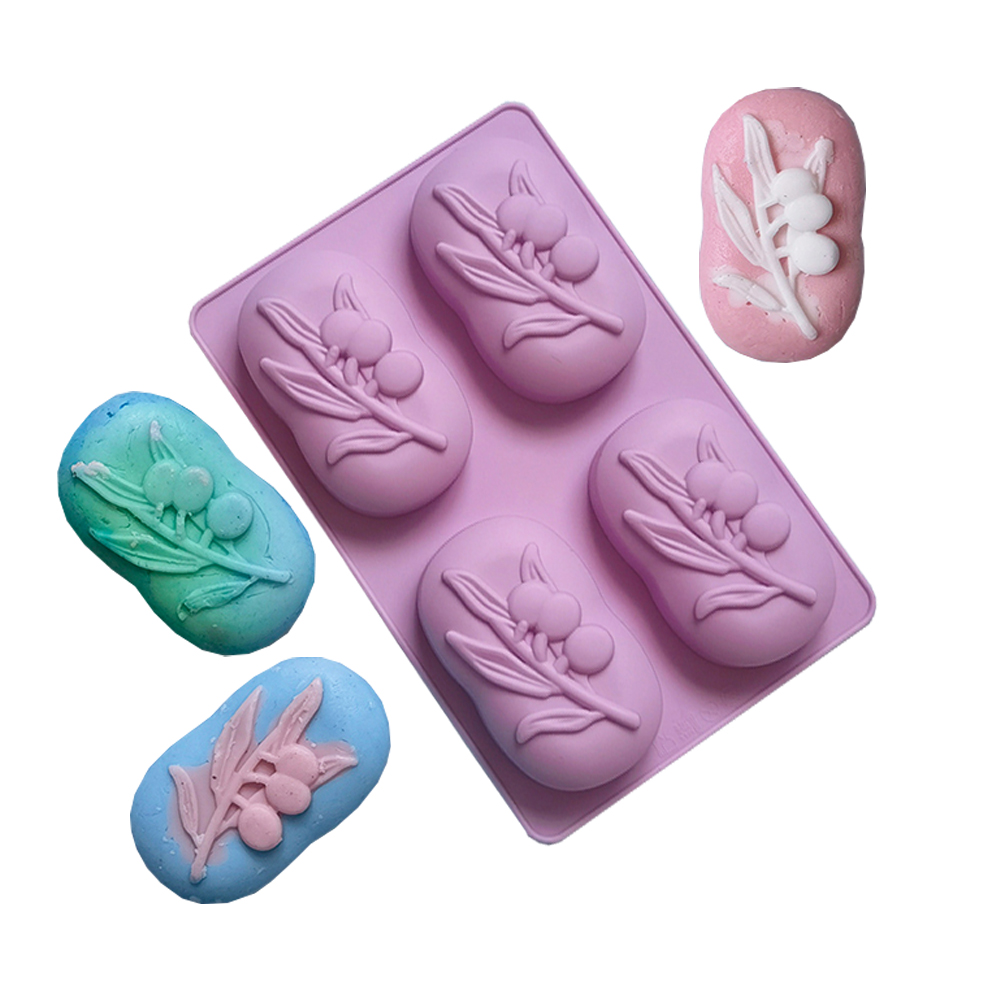 Soap Making Fragrance - Moule à savon ovale en Silicone,