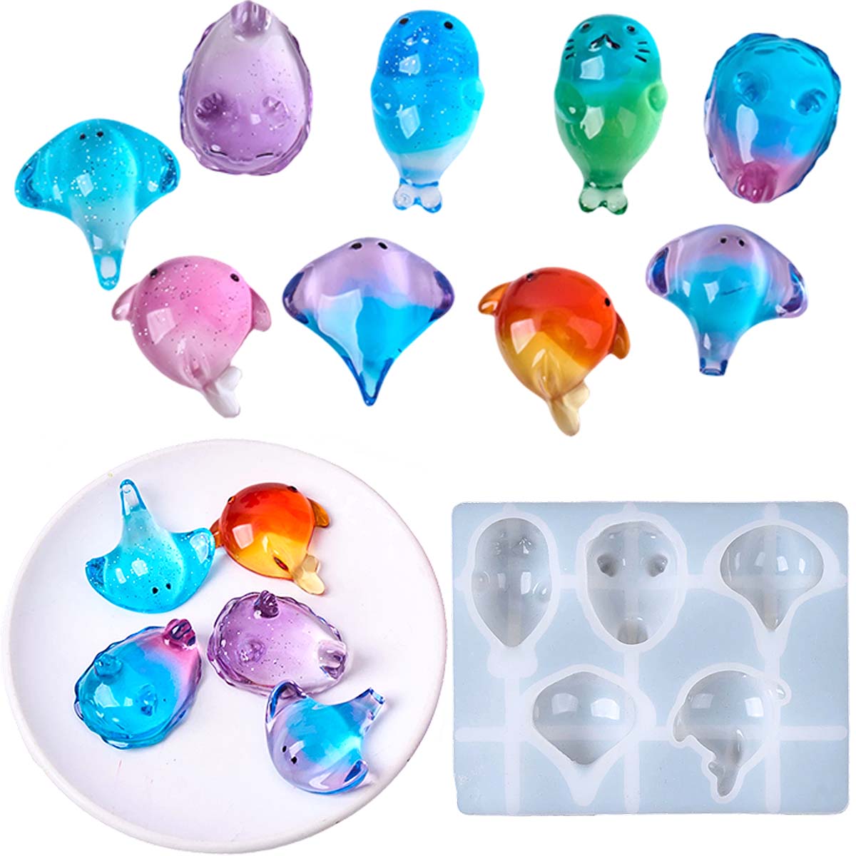 Natural Making Soap - Moule en silicone 3D Kawaii Raie