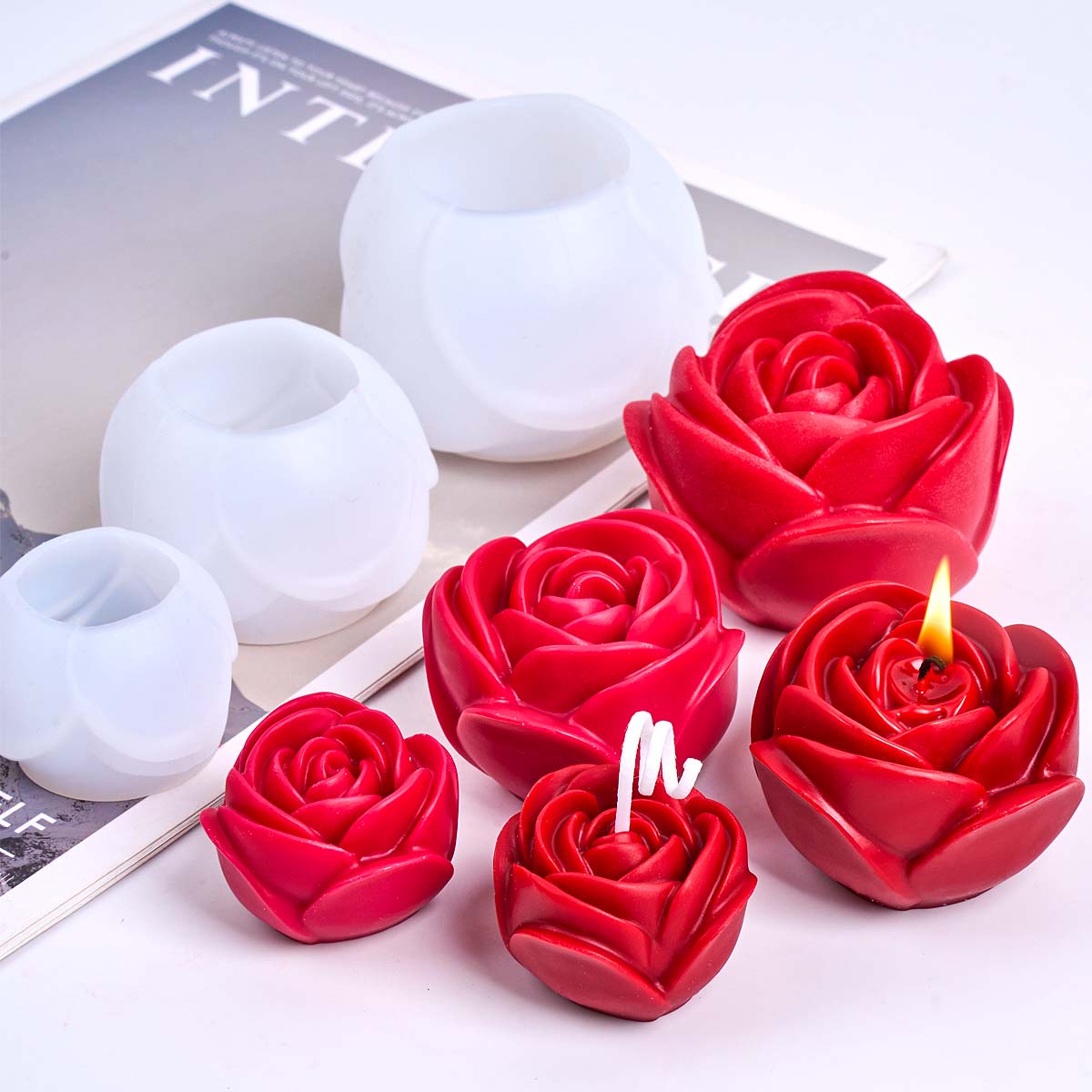 Soap Making Fragrance - Moule à bougie en Silicone en