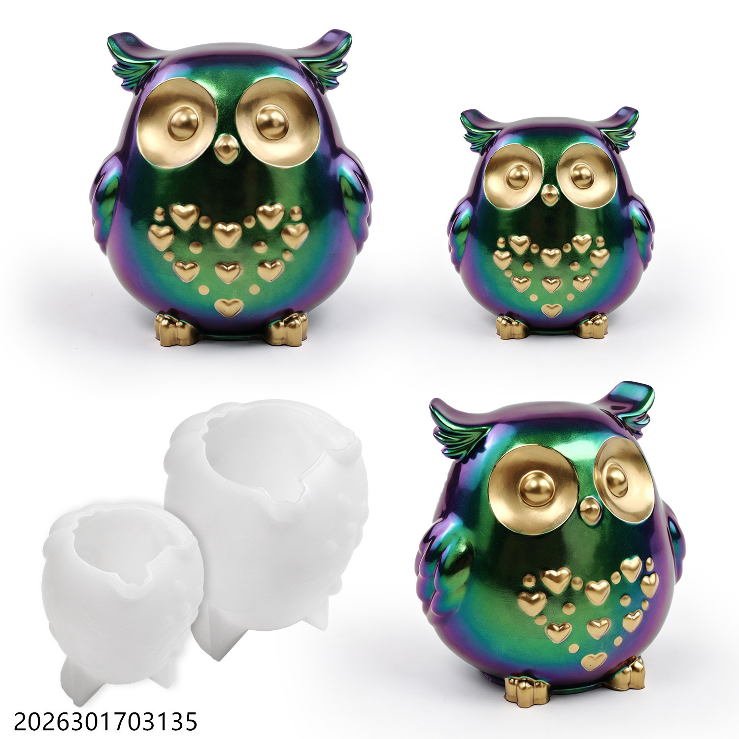 Natural Making Soap - Moule en silicone Hibou 3D en