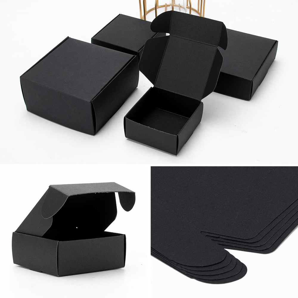 Carton d'emballage noir, boîte - Kraft Soap Label avis et prix