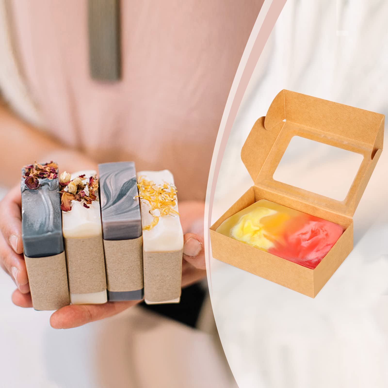 50 boîtes miniatures en papier - Kraft Soap Label avis et prix